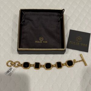 Julie Vos Gold Bracelet with Black Accents New with tags